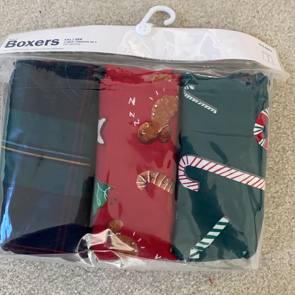 Old Navy Patterned Poplin Boxers 3-Pack for Men New - Picture 4 of 4